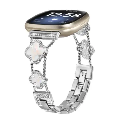 Cloverlink narukvica za Fitbit Versa 3/4/Sense 2 Srebrna