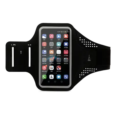 Sportska narukvica za trčanje, vodootporni držač za telefon Crna