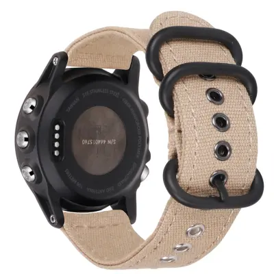 Platnena narukvica za sat 26 mm kompatibilna s Garmin Fenix 7X Pro/7X/6X Pro/6X/5X Plus/3/3HR Khaki