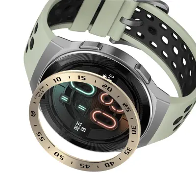 Retro zlatni okvir s crnim natpisom za Huawei Watch GT2E Retro zlatna