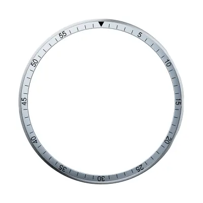 Elegantni srebrni prsten okvira za zaštitu lica sata od 40 mm Srebrna