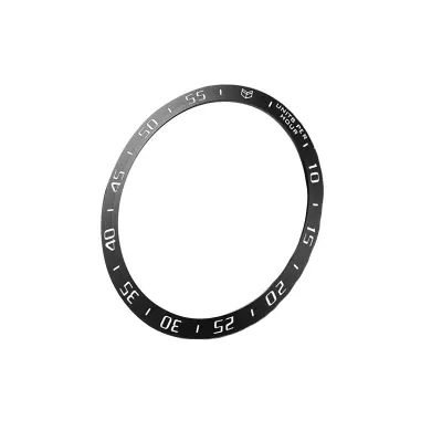 Crni i Bijeli Prsten Okvira za 41mm Galaxy Watch 3 - Nehrđajući Čelik Crna