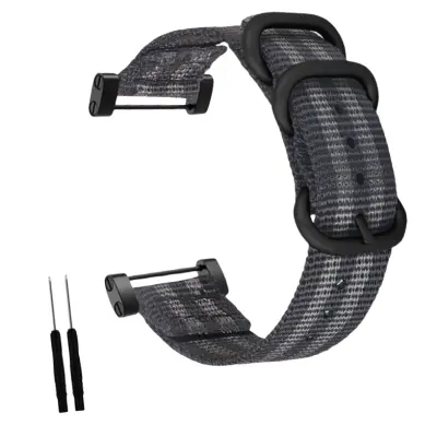SUUNTO Core Expedition Series Najlonski Remen za Sat Siva+Crna