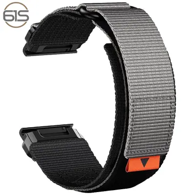 22mm najlonski remen za sat za Garmin Fenix 8/7X Pro/5X 6X Siva