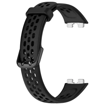 Zamjenski remen za Huawei Band 8/9 - Prozračna silikonska narukvica Crna