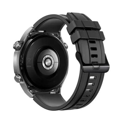 Silikonski remen za sat 22 mm za Huawei Watch Ultimate Crna