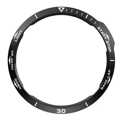 Elegantna crno-bijela maska za Garmin Fenix 6X seriju Crna