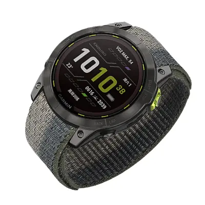Najlonski remen za sat za Garmin Fenix 7X/7/6/5 Crna+Siva