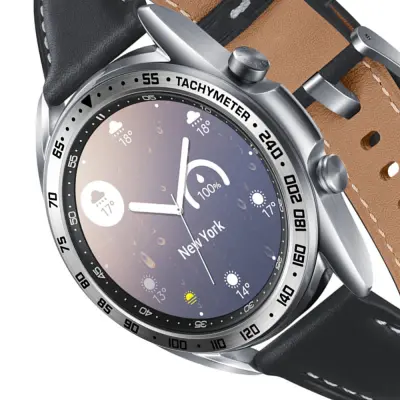 Elegantni srebrni prsten okvira za Galaxy Watch 3 od 41 mm Srebrna