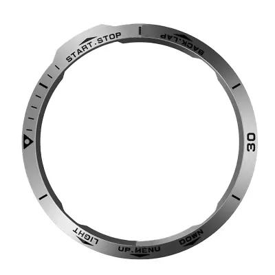 Elegantan srebrni okvir za Garmin Fenix 6X seriju Srebrna