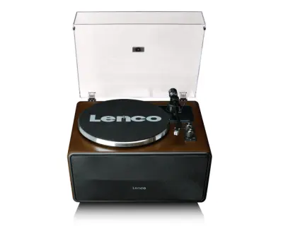Gramofon LENCO LS-470WA, Bluetooth, RCA izlaz, USB B, AUX in, zvučnici 2x 30W + 2x 10W