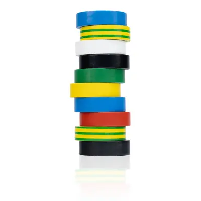 Set Izolacijskih Traka 10 Ćelija – PVC, 0,13 Mm X 16 Mm X 10 M | Termootpornost 80°C