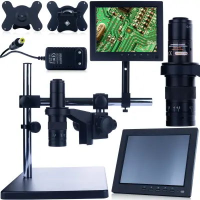 Digitalni Earth Pro MCEP-0.5X-PZRR Mikroskop – 7-45x Zum | 8" Zavjese, C-Nosač 25 Mm