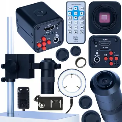 Norma Black Pro 4u1 Set Mikroskopa – HDMI 1080P Kamera, Objekti 100x | LED Osvjetljenje