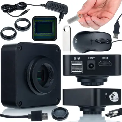 Gemini PRO KMGP-USB-HDMI 16MP Mikroskopska Kamera – Sony CMOS Senzor | HDMI 1080P, Metalno Kućište
