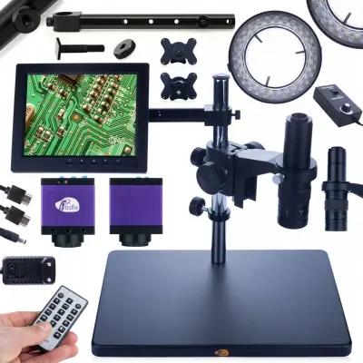 Digitalni Earth Pro MCEP-0.5X Mikroskop – Zoom 7x-45x | 8" Zavjese, 56xLED Osvjetljenje, Tucana Kamera
