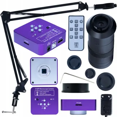Puppis Pink PRO KMPPP-HDMI-USB 51MP Mikroskopska Kamera – FullHD, 4K, 100x Objektiv | HDMI/USB, 64GB TF