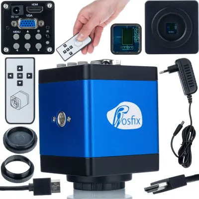 Draco Blue PRO KMDBP-HDMI-VGA 2MP Mikroskopska Kamera – FullHD, HDMI/VGA, 60fps | Automatsko Balansiranje Kuglice