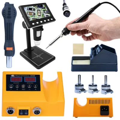 Digitalni 4.3" DM7-B1 Mikroskop – 40X-1000X Zoom | 8 LED, USB, MicroSD, 660W Lemilica