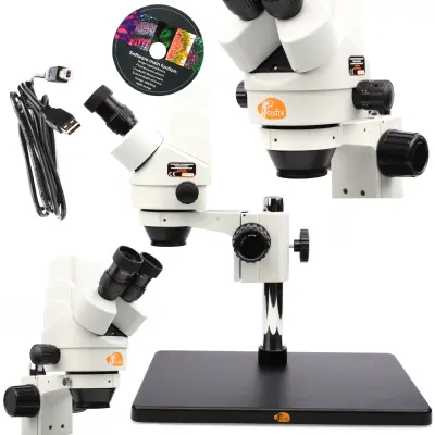 Rosfix Pluto Pro Trinokularni Stereoskopski Mikroskop MSPP-T-BB1-KU – Sony USB Kamera | Zum 7x-45x, ISO9001, RoHS, CE