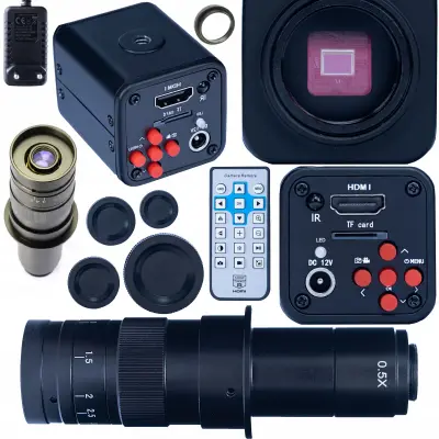 Norma Black Pro 2u1 Mikroskopski Set – HDMI 1080P Kamera + Objektiv 180x | FullHD, 4K, C-Mount