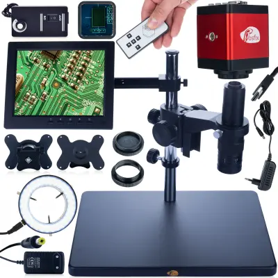 Digitalni Earth Pro MCEP-0.5X Mikroskop – Zoom 7-45x | 8" Zavjese, 56xLED Osvjetljenje, HDMI/USB Kamera