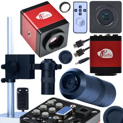Draco RED PRO 3u1 Mikroskopski Set – 2MP HDMI/VGA Kamera, 100x Objektiv, Platforma 50/40 Mm