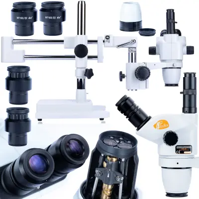 Moon Pro MSMP-T-SDMS1-6745 Trinokularni Stereoskopski Mikroskop – Zoom 6.7x-45x | Glava 360° | Radna Udaljenost 105mm