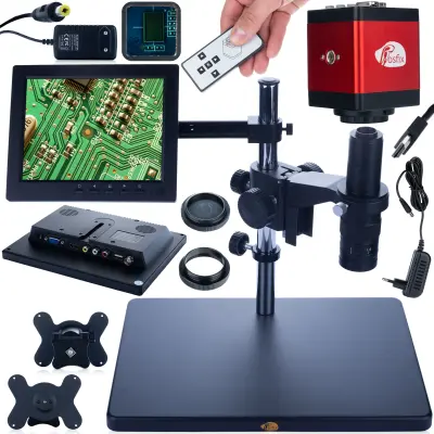 Digitalni Earth Pro MCEP-0.5X-PZRR Mikroskop – 7-45x Zum | 8" Zavjese + Draco RED PRO Kamera