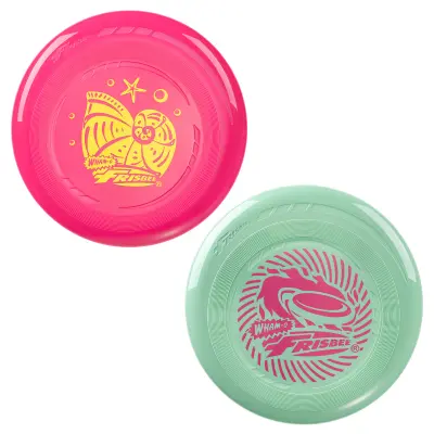 Frisbee set 2 diska 22,86 cm 70 g, za djecu 5+ i početnike, za igru na otvorenom