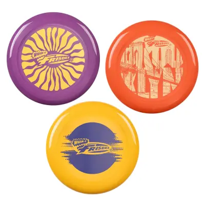 Frisbee set 3 diska 25,27 cm 130 g, za djecu i tinejdžere, za vanjsku igru