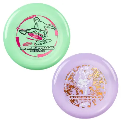 Frisbee Freestyle Disc 160 g, 26,67 cm, čvrst i fleksibilan PE za plažu i obiteljsku zabavu – 2 pakiranja