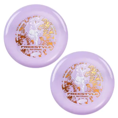 Frisbee Freestyle Disc 160 g, 26,67 cm, čvrst i fleksibilan PE za plažu i obiteljsku zabavu – 2 pakiranja