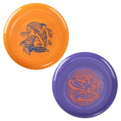 Frisbee set 2 diska 22,86 cm 70 g, za djecu 5+ i početnike, za vanjsku igru na plaži i u parku
