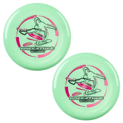 Frisbee Freestyle Disc 160 g, 26,67 cm, čvrst i fleksibilan PE za plažu i obiteljsku zabavu – 2 pakiranja