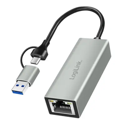 USB-C/A => LAN RJ45 10/100/1000 mrežni adapter Logilink (UA0238B)