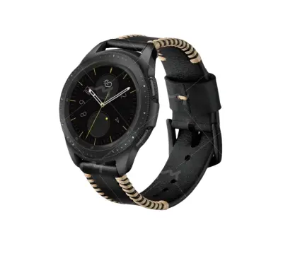 Vrhunska kožna narukvica za Galaxy Watch5/5 Pro - 20mm Crna
