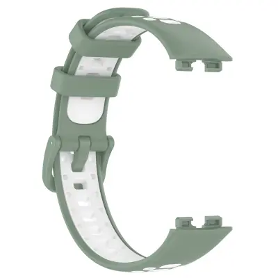 Zamjenski remen za Huawei Band 10/9/8 - Prozračni silikonski sportski remen Zelena