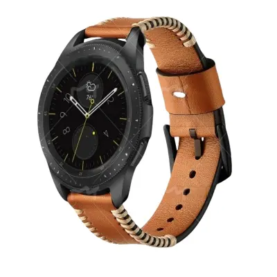 Smeđa kožna narukvica za Samsung Smartwatch S3-22 Switch Smeđa