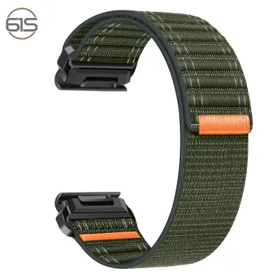 26mm najlonski remen za sat za Garmin Fenix 8/5/6/7X Pro/Epix 935/965 Zelena