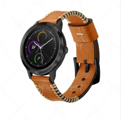 Vrhunski kožni remen za sat za Garmin Vivoactive 3/HR (20 mm) Smeđa