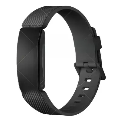Vrhunska silikonska zamjenska narukvica za Fitbit Inspire seriju Crna