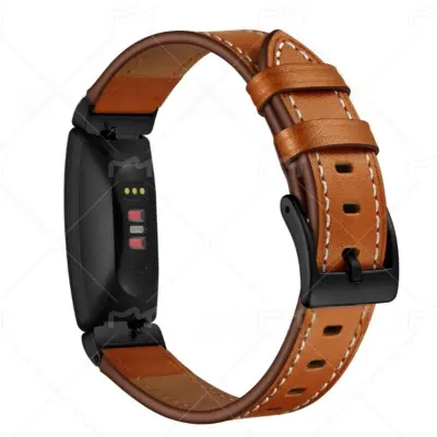 Vrhunska kožna narukvica za Fitbit Inspire 1/2 HR Crna
