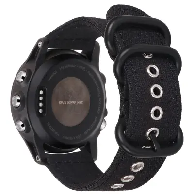 Remen za sat od platna s brzim otpuštanjem za Garmin Fenix 6/7/7X Pro Crna