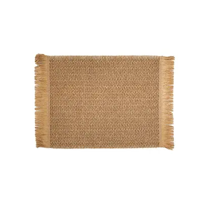 Set od 6 podmetača, 30x45CM, Elegantni pleteni vinil podmetači Smeđa