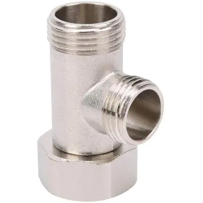 3/8" Mesingani trosmjerni konektor za WC bide Srebrna