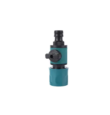Brzi konektor: Vrtno crijevo konektor sa zapornim ventilom Teal/Water Duck Green