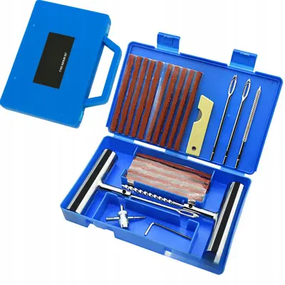 Set Alata Za Popravak Guma 33-u-1 – Kompaktno Plastično Case | Za Automobile, Motocikle, SUV