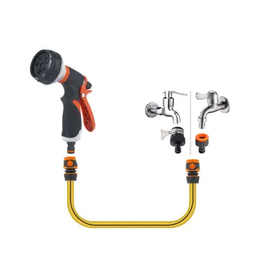 Narančasti set vodenih pištolja s mlaznicom s 10 funkcija Narančasta
