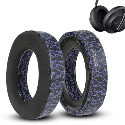Prozračni jastučići za uši za Bose NC700 slušalice Crna + Ljubičasta